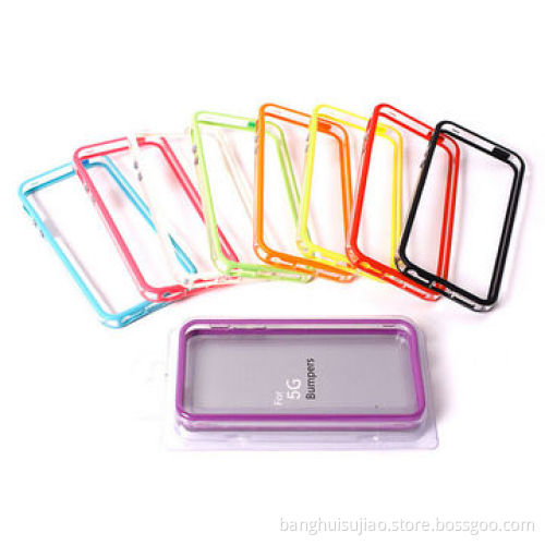 Dual injection, two-tone colored PC frame case for iPhone 5S